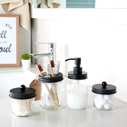 Amolliar Mason Jar Liquid Soap Dispenser Pump Lid, Stainless Steel Pump - Image 2