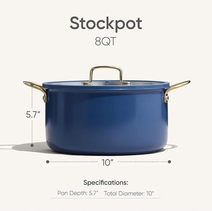 CAROTE 8QT Full Clad Tri Ply Stainless Steel Stock Pot - Image 2