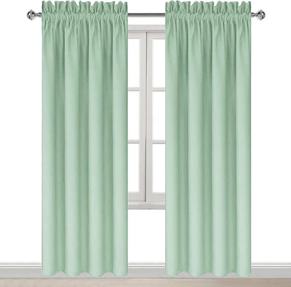 DWCN Blackout Curtains Room Darkening Thermal Insulated Bedroom Curtains Window - Image 9