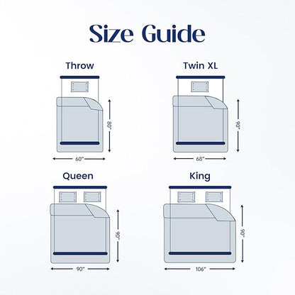 Dream Valley® Outlast® Cooling Comforter, Throw Size, Breathable NASA-Grade Space Technology Blanket for Hot Sleepers Night Sweats, Q-Max > 0.45 Aerocool™ Breathable, Ivory, 60"x80"