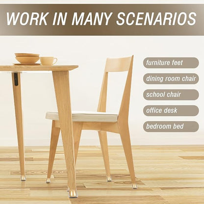 BUMACO Chair Leg Floor Protectors Square Chair Leg Protectors - Image 5