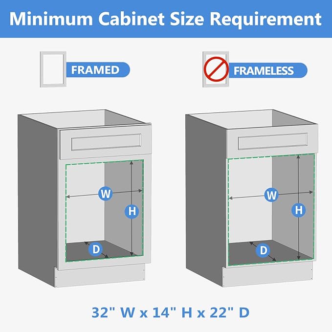 ROOMTEC 2 Tier Individual Pull Out Cabinet Organizer 31½"W x 21½"D, Slide Out Wood Shelves Organizers, Pull Out Drawers Organization and Storage for Kitchen Cabinet