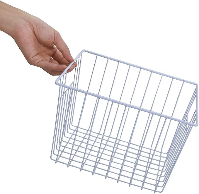 Deep Refrigerator Organizer Baskets, Metal Wire Baskets - Image 6