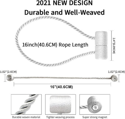 18 Inch Strong Magnetic Curtain Tiebacks, Curtain Holdbacks Modern Upgrade - Image 6