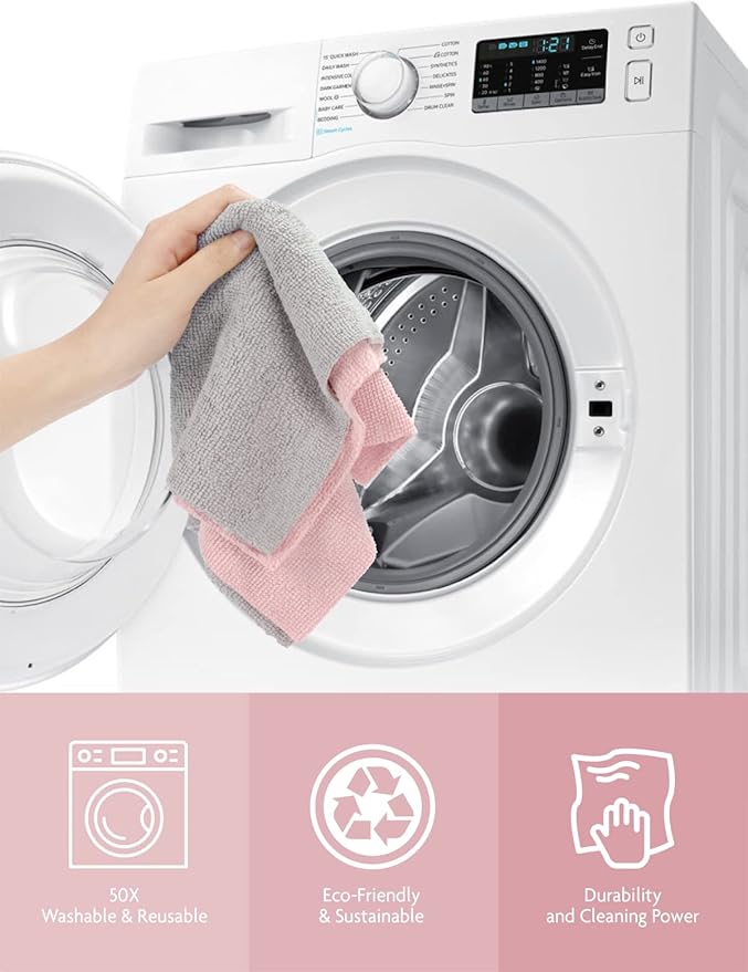 Fantasticlean Microfiber Cleaning Cloth Roll -150 Pack, Tear Away Microfiber - Image 6
