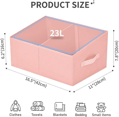 DIMJ Large Closet Shelf Organizer Bins 8 Packs - Image 2