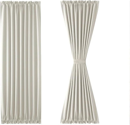 DWCN French Door Curtains – Rod Pocket Thermal Blackout Curtain - Image 7