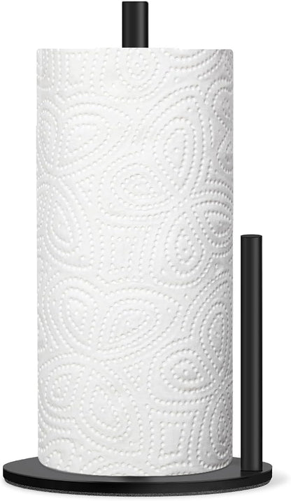 Paper Towel Holder Countertop, Premium Stainless Steel Black Paper Towel Holder by Unknown
