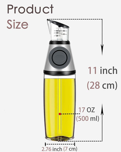 Oil Dispenser Bottle, 17oz Olive Oil Dispenser Oil Sprayer, Baking Frying - Image 2