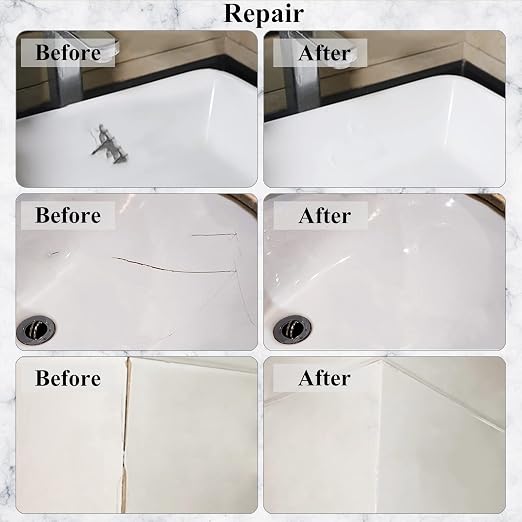 Tub, Tile and Shower Repair Kit, Hupeyna Porcelain Repair Kit, Bathtub Repair - Image 4