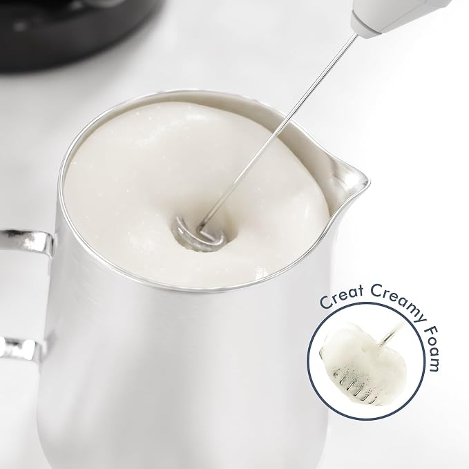 England Stories Electric Milk Frother Handheld, Battery Operated Whisk Beater - Image 2