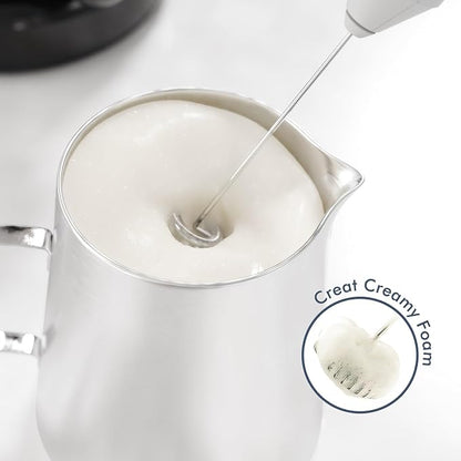 England Stories Electric Milk Frother Handheld, Battery Operated Whisk Beater - Image 2