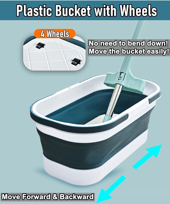Collapsible Mop Wash Basin Bucket - Image 2
