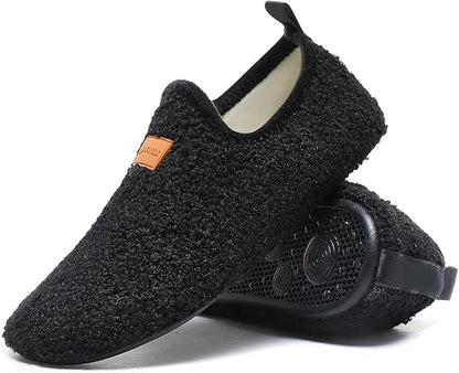 QZKDM Lightweight Slip on Grip Indoor House Slippers Barefoot Non Slip Home - Image 6