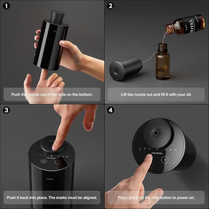 Airversa Waterless Diffuser for Essential Oil, Battery Operated Nebulizer - Image 7