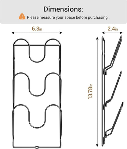 ORDORA 2 Pack Pot Lid Organizer Rack - Image 5