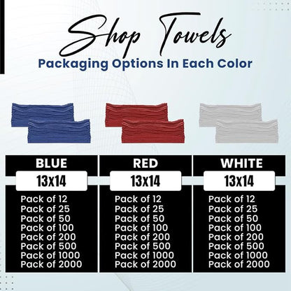 Auto Mechanic Shop Towels, 12 Pack - Image 5