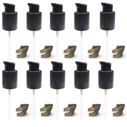 TIHOOD 10PCS Replacement Foundation Pump Black Plastic Cosmetic Liquid by Tihood