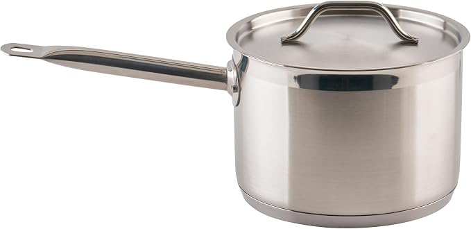 Winco Heavy-Duty Stainless Steel Sauce Pan by Winco