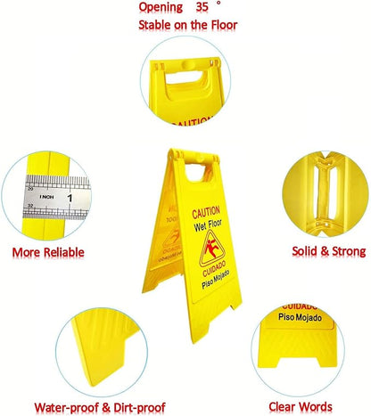 Displayforever 6 Packs Caution Wet Floor Signs - Image 5