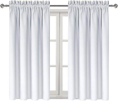 DWCN Greyish White Blackout Curtains - Image 9
