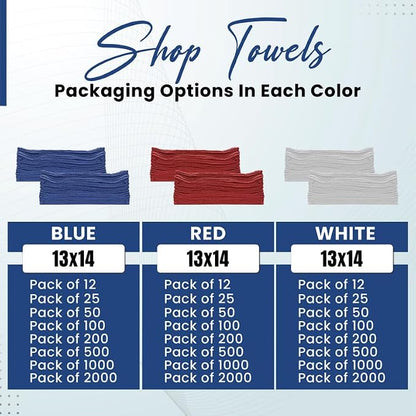 Shop Towels - Bulk Cleaning Towel in a Bag, Mechanic Cotton Wipes - Image 5