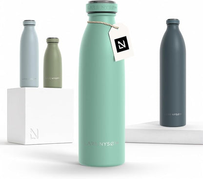 LARS NYSØM Stainless Steel Insulated Water Bottle 12oz 17oz 25oz 34oz 51oz | by LN