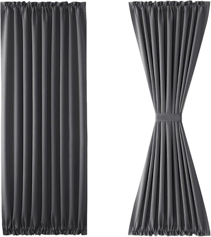 DWCN French Door Curtains – Rod Pocket Thermal Blackout Curtain - Image 7