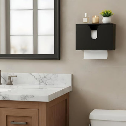 Paper Towel Dispenser Countertop, Wooden Bathroom Paper Towel Holder - Image 5