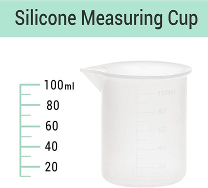 Gartful 250ml & 100ml Silicone Measuring Cups, Silicone Mixing Cups - Image 4