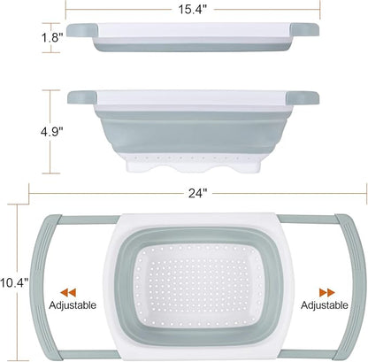Colander Collapsible, Kitchen Strainer Colander, Collapsible Colander - Image 3