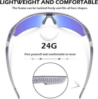 OXG 12 Pack Safety Glasses for Men Women, ANSI Z87.1 Safety Goggles Impact - Image 4