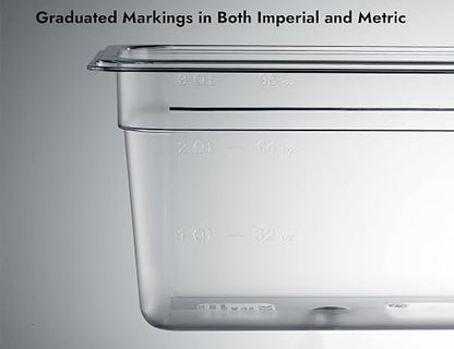 CURTA 6-Pack 1/4 Size 6" Deep NSF Polycarbonate Food Pans | Dishwasher & - Image 4