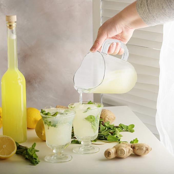 Tessco for you 6 Pcs Plastic Pitchers 60 Ounce Clear Restaurant Jug Large Water - Image 4