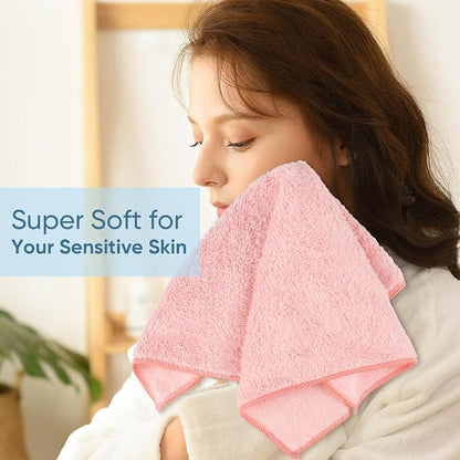 HOMEXCEL Microfiber Washcloths 50 Pack, Highly Absorbent and Soft Face Towel - Image 3