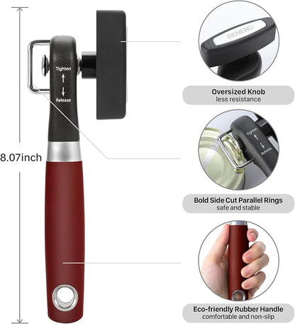 Beneno Can Opener, Manual Side Safe Cut Can Opener Smooth Edge - Image 2