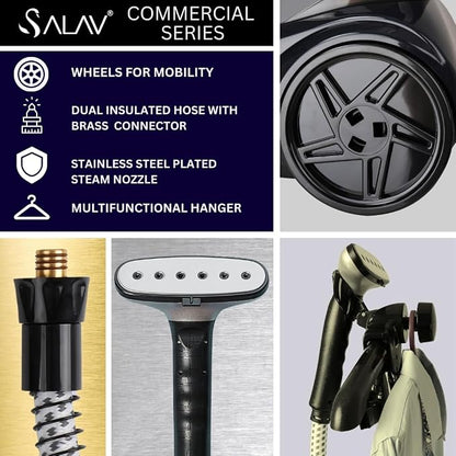 SALAV Heavy Duty Commercial Full-Size Garment Steamer - Image 2