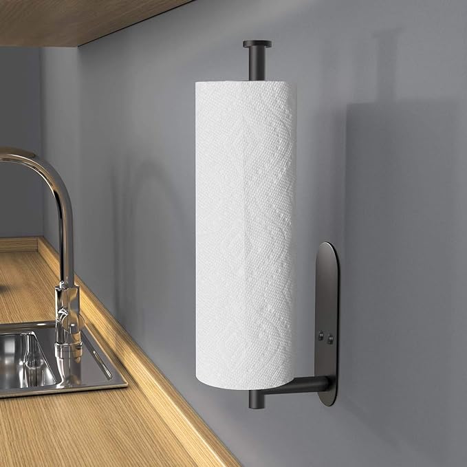 VAEHOLD Adhesive Paper Towel Holder Under Cabinet Wall Mount - Image 6