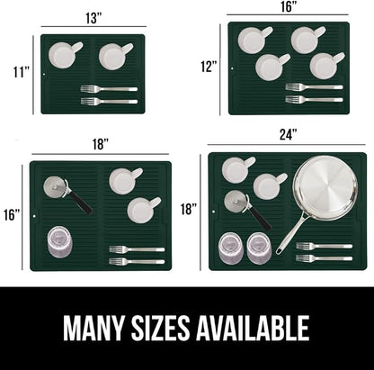 GORILLA GRIP 100% BPA-Free Silicone Dish Drying Mat - Image 5