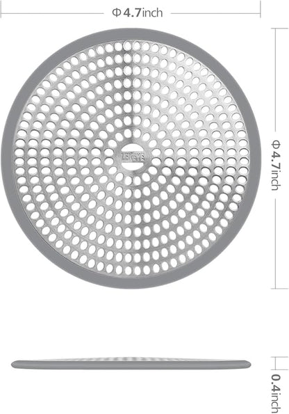 LEKEYE Shower Drain Hair Catcher/Strainer/Stainless Steel and Silicone - Image 2