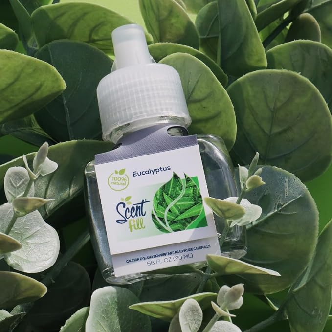 Scent Fill 100% Natural Eucalyptus Plug in Air Freshener, Scented Oil Refills - Image 3