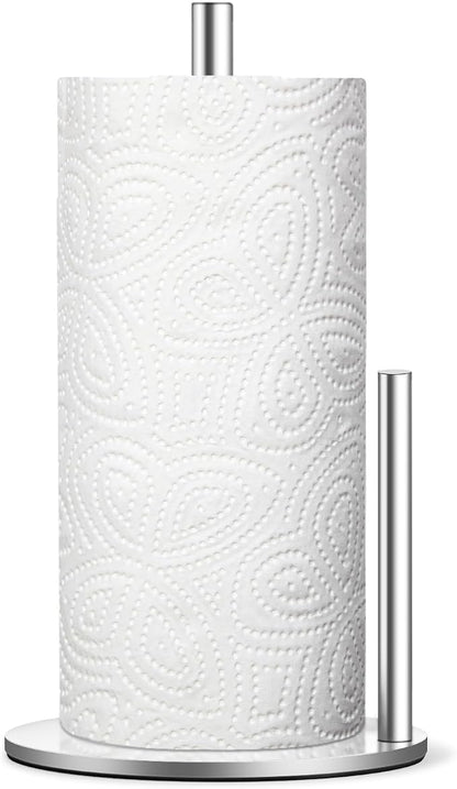 Paper Towel Holder Countertop, Premium Stainless Steel Silver Paper Towel Holder by Unknown
