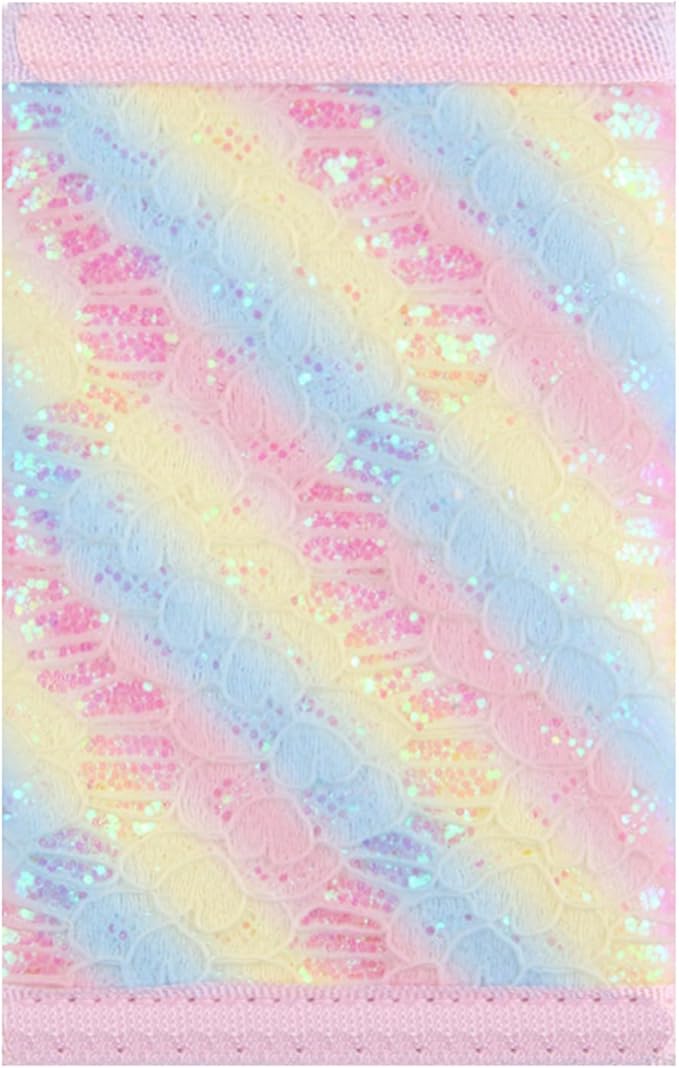 NEICY RFID Blocking Canvas Wallet for Men and Women - Camo Trifold Outdoor Sports Wallets with Magic Sticker for Teen Kids (Rainbow5)