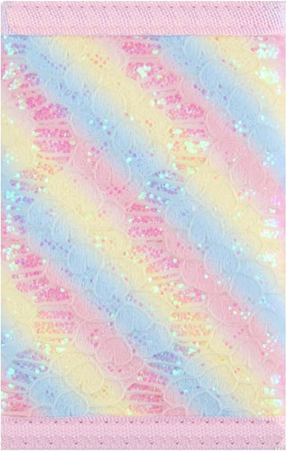 NEICY RFID Blocking Canvas Wallet for Men and Women - Camo Trifold Outdoor Sports Wallets with Magic Sticker for Teen Kids (Rainbow5)