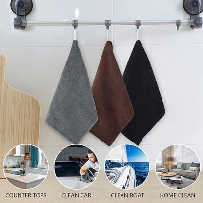 KinHwa Microfiber Dish Cloths for Washing Dishes Ultra Absorbent Dish Rags Fast - Image 5