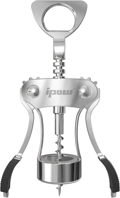 IPOW Wine Opener, Zinc Alloy Wine Bottle Opener, Wing Corkscrew Heavy Duty - Image 4