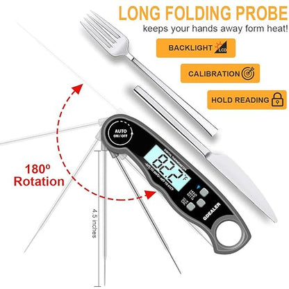 GDEALER Meat Thermometer Digital Instant Read Thermometer Ultra-Fast Cooking - Image 6