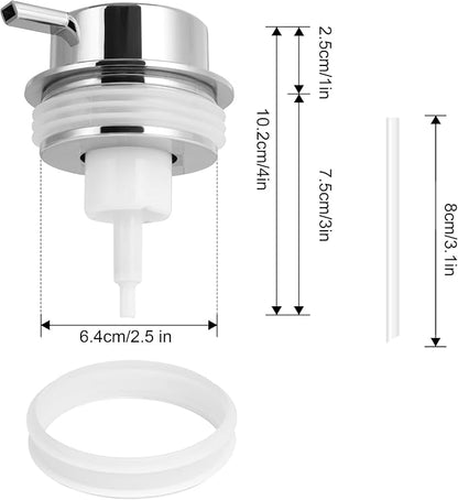 Foam Soap Dispenser Pump 2pcsHead Replacement Spare Plastic Pump Bathroom - Image 3