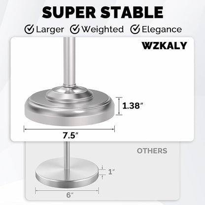 Toilet Paper Holder Stand, Brushed Nickel Toilet Paper Holder Free Standing - Image 5