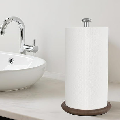 VEHHE Wooden Paper Towel Holder Countertop - Image 8